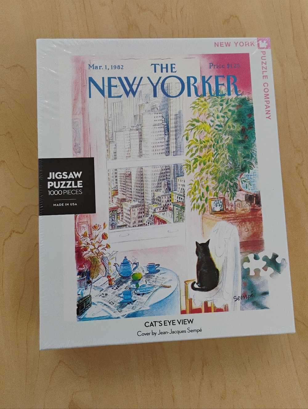 New Factory Sealed The New Yorker Cat's Eye View Jigsaw Puzzle 1000 Pieces 🆕